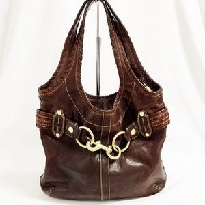 COPY - COPY - COACH Vintage Brown Soft Leather Shoulder Bag #E0793-11225